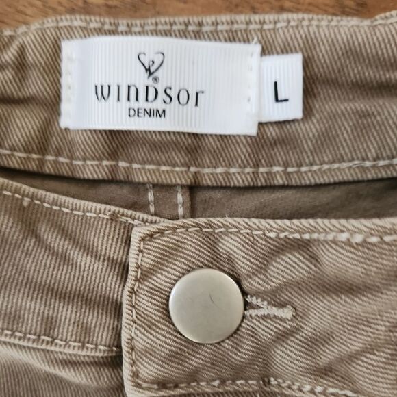 Wild Fable High Waist Khaki Lace-Up Shorts - Picture 2 of 4